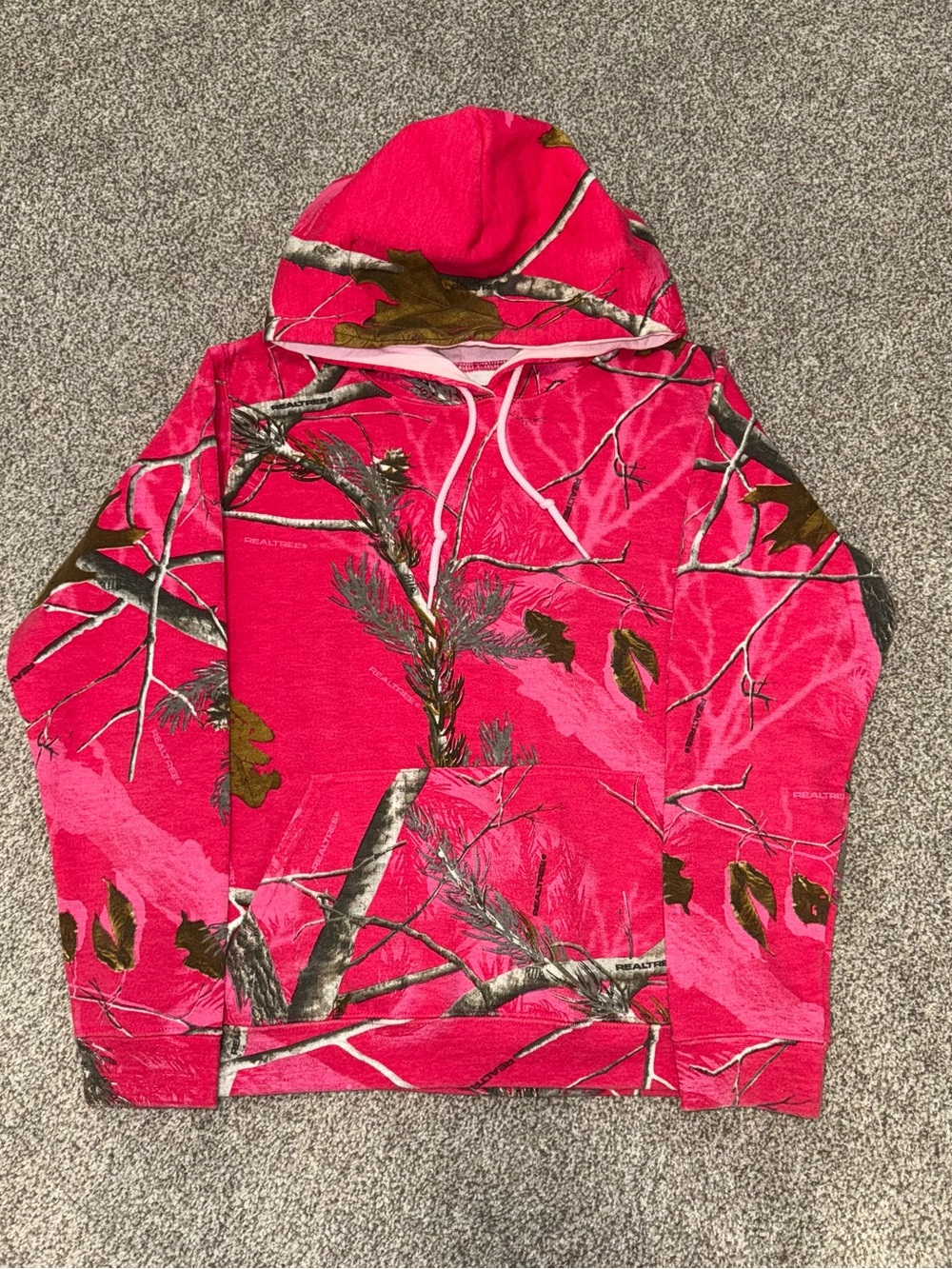 Realtree Hot Pink Camo Pullover Hoodie